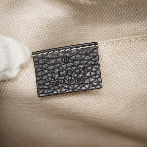 GUCCI Black Leather Shoulder Bag - Picture 5 of 13